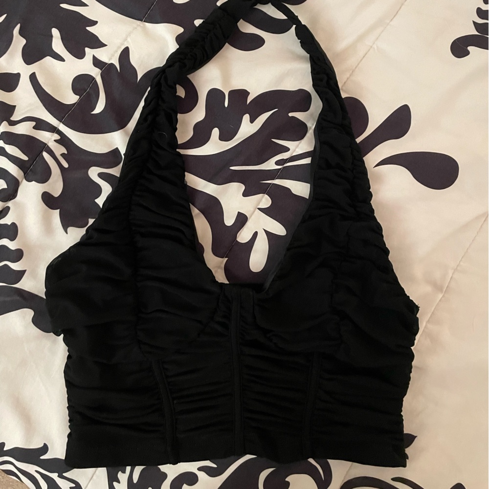 Black Halter Top